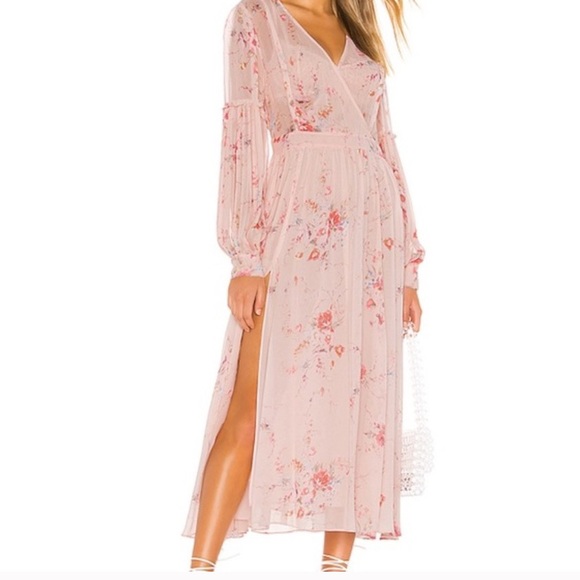 NWOT Love Shack Fancy Silk Floral Maxi Dress - Picture 1 of 8